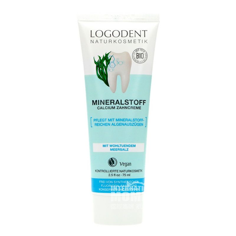 LOGODENT 德國LOGODENT海藻提取物礦物質鈣牙膏 海外本土原版