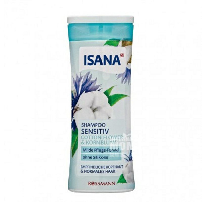 ISANA 德國ISANA棉花矢車菊敏感肌洗發水 海外本土原版
