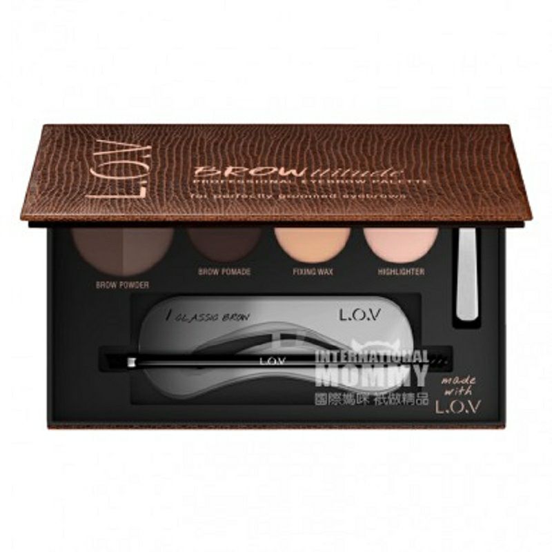 L.O.V 德國L.O.V多色眉毛調色板 海外本土原版