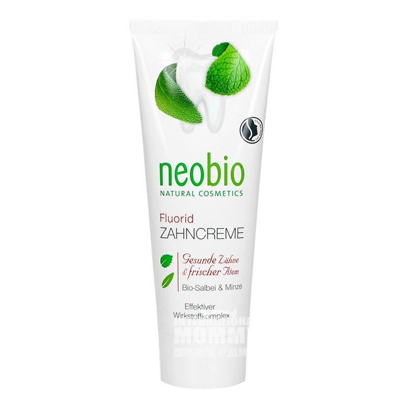 Neobio 德國Neobio有機鼠尾草薄荷含氟牙膏*2 海外本土原版