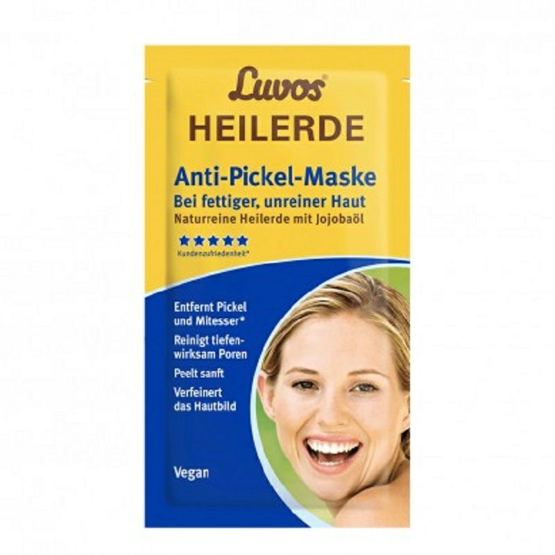 Luvos 德國Luvos有機泥土抗痘去黑頭淨化深層清潔面膜*10 海外本土原版