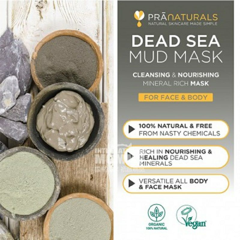 PRANATURALS 英國PRANATURALS死海泥潤澤排毒養顏面膜 海外本土原版