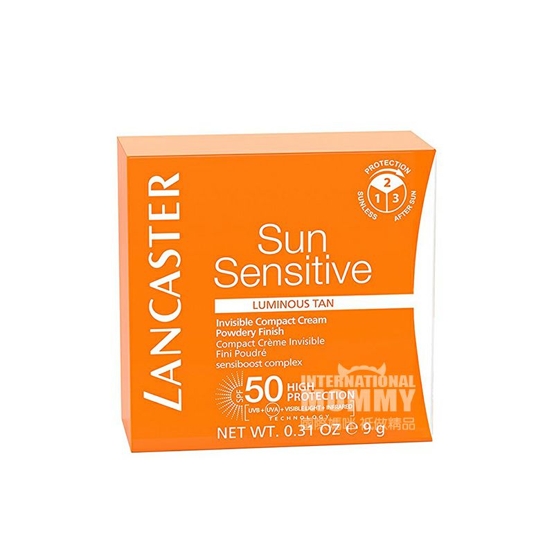 LANCASTER 摩納哥蘭嘉絲汀敏感肌膚防曬粉餅SPF50 海外本土原版