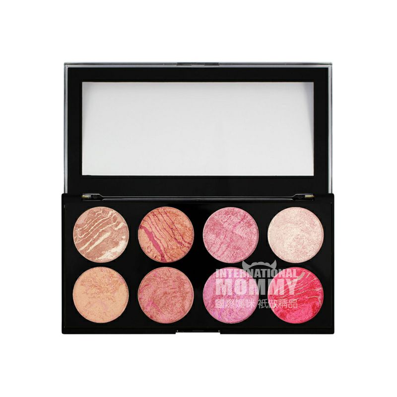 MAKEUP REVOLUTION 英國MAKEUP REVOLUTION 8色烘焙珠光腮紅盤 海外本土原版