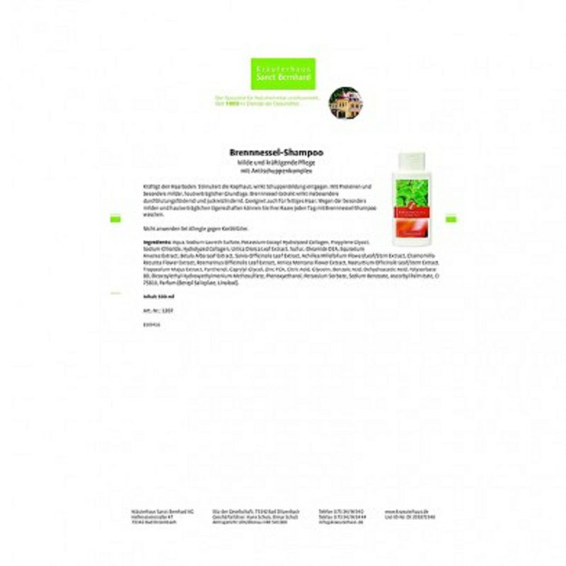 Sanct Bernhard 德國聖特蕁麻洗發水 海外本土原版