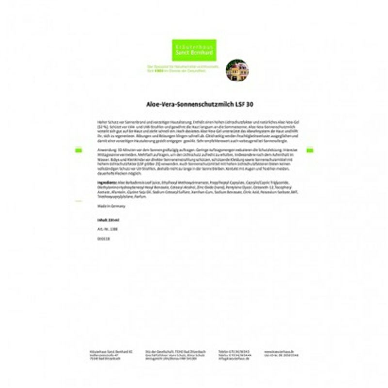 Sanct Bernhard 德國聖特防曬乳LSF30 海外本土原版