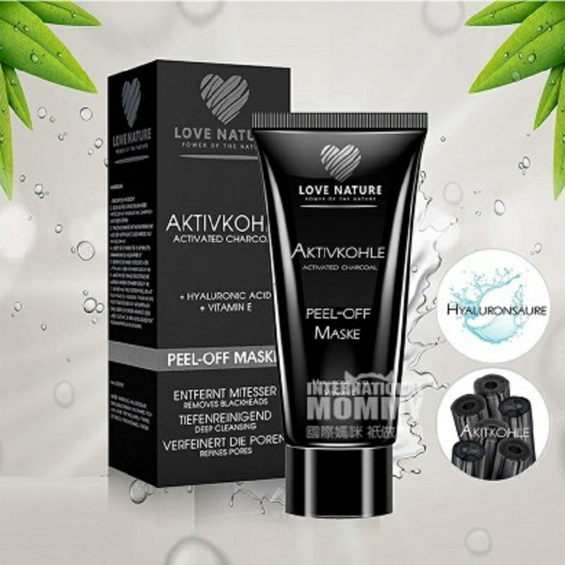 LOVE NATURE 德國LOVE NATURE活性炭去角質面膜 海外本土原版