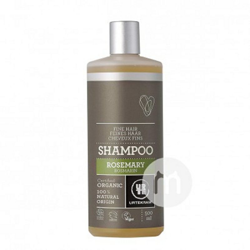 URTEKRAM 丹麥亞緹克蘭迷迭香有機洗發水 海外本土原版