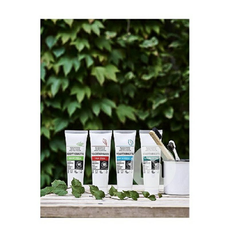 URTEKRAM 丹麥亞緹克蘭茶樹有機無氟牙膏*2 海外本土原版