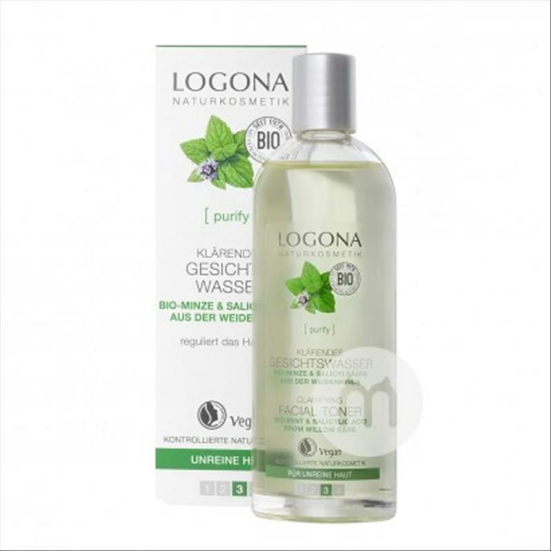 LOGONA 德國羅格娜有機薄荷淨化面部爽膚水 海外本土原版