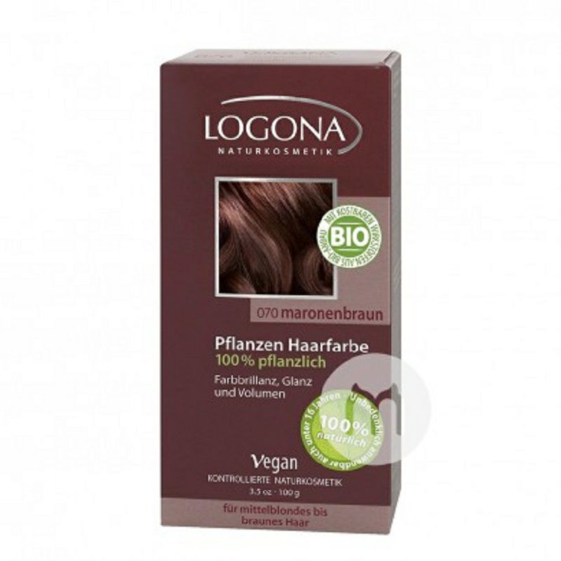 LOGONA 德國羅格娜有機植物染發劑多色可選 海外本土原版