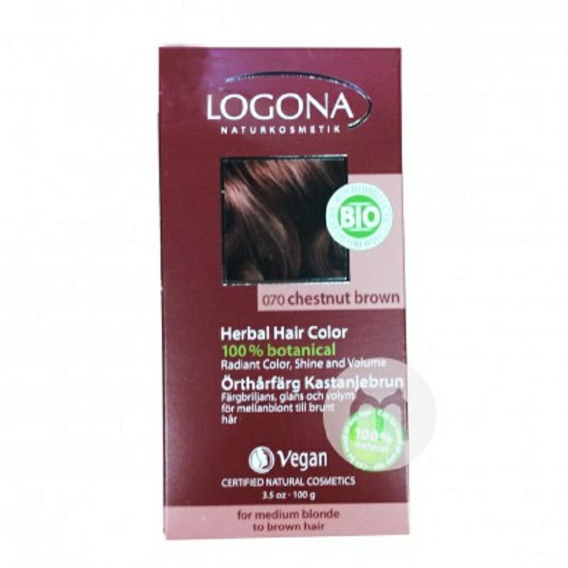 LOGONA 德國羅格娜有機植物染發劑多色可選 海外本土原版