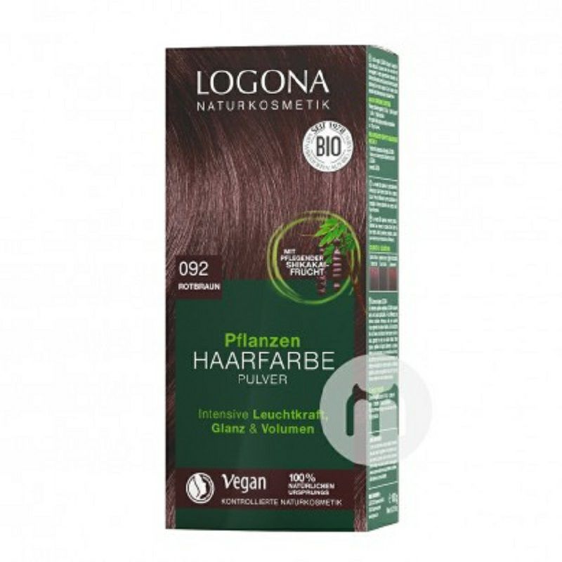 LOGONA 德國羅格娜有機植物染發劑多色可選 海外本土原版