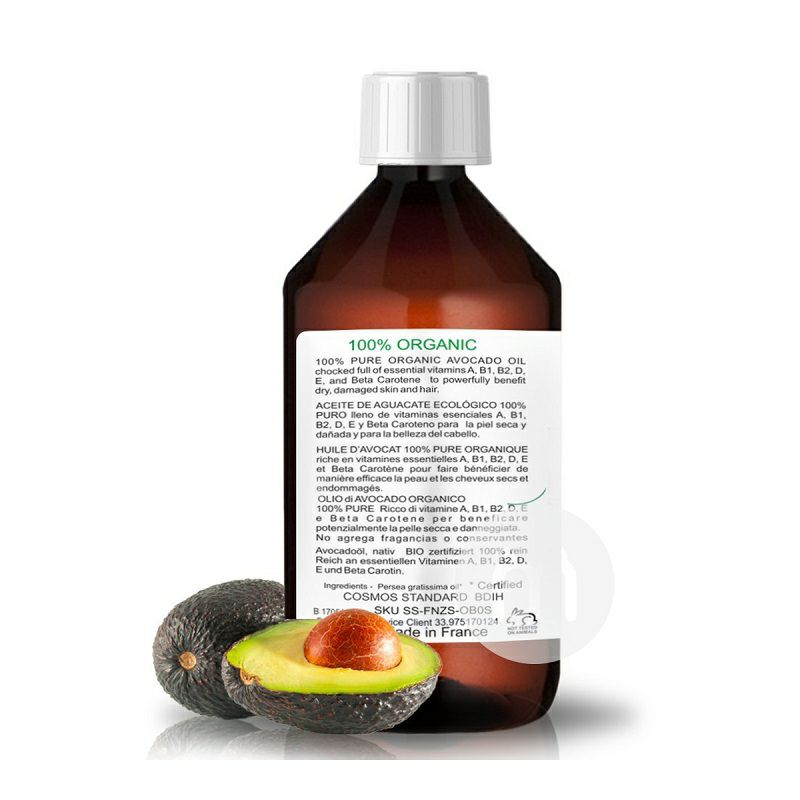B.O.T Cosmetic&Wellness 法國B.O.T Cosmetic&Wellness有機鱷梨油1000ml 海外本土原版