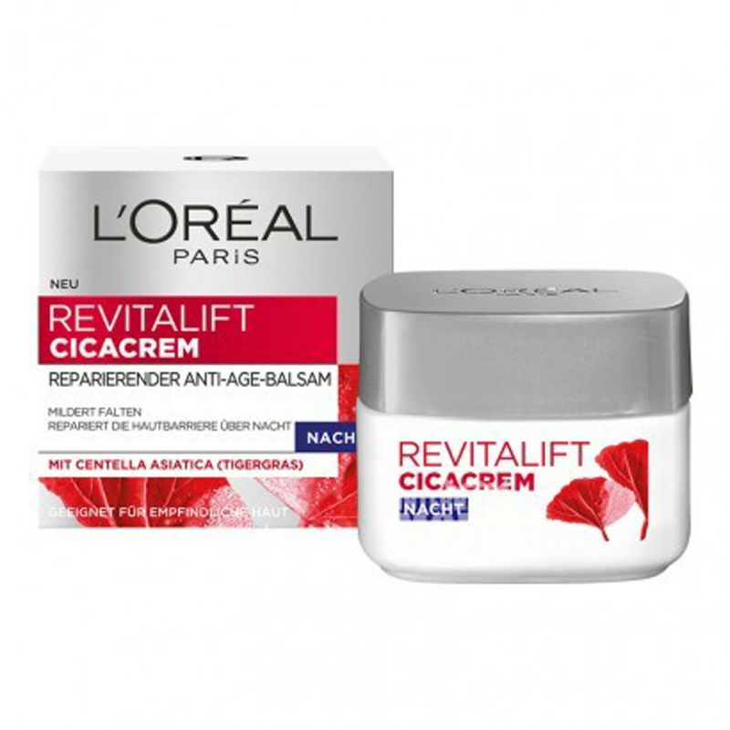 【3件裝】L'OREAL Paris 法國巴黎歐萊雅積雪草抗衰老日霜+晚霜+眼霜 海外本土原版