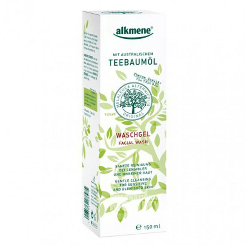 【3件裝】Alkmene 德國Alkmene茶樹精油洗面奶+爽膚水+面霜 海外本土原版