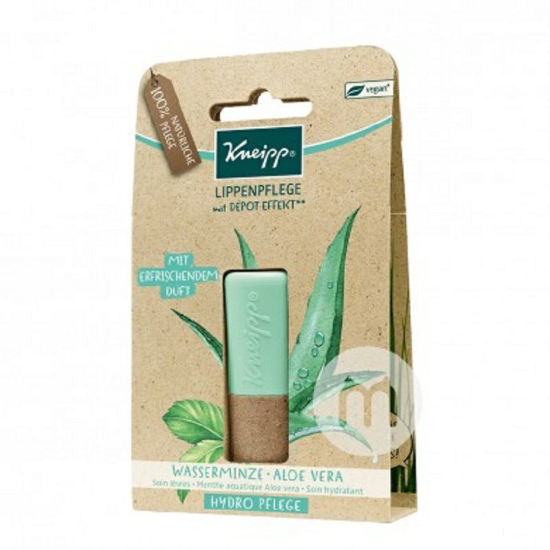 Kneipp 德國克奈圃水薄荷蘆薈清爽潤唇膏 海外本土原版