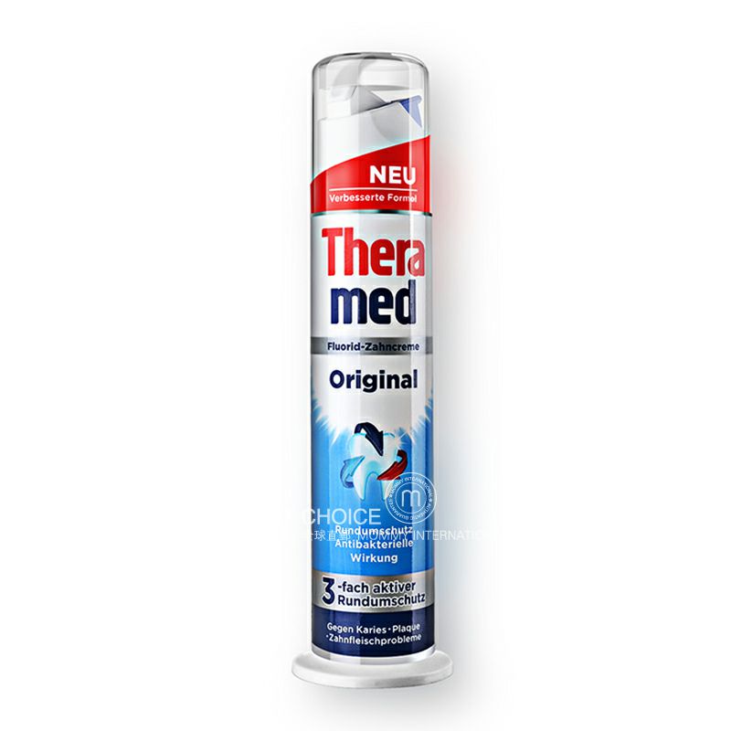 Theramed 德國泰瑞美立式抗菌防蛀牙膏100ml 海外本土原版