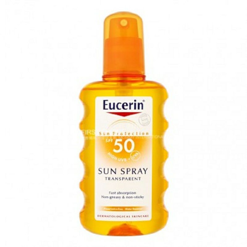 Eucerin 德國優色林透明不油膩防敏身體防曬噴霧SPF50 海外本土原版