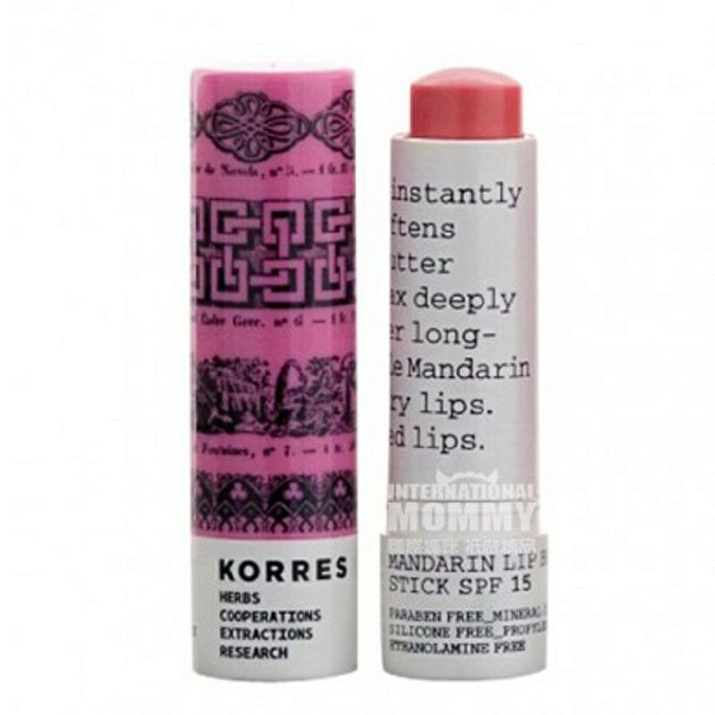 KORRES 希臘珂諾詩潤色潤唇膏 海外本土原版