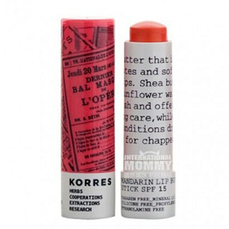 KORRES 希臘珂諾詩潤色潤唇膏 海外本土原版