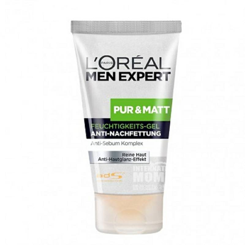L'OREAL Paris 法國歐萊雅男士專業護膚清爽控油潤膚啫喱 海外本土原版