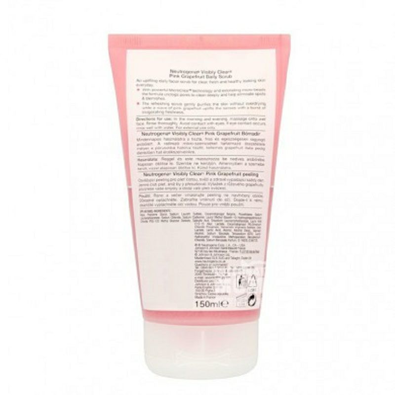 Neutrogena 美國露得清葡萄柚泡沫柔砂祛痘潔面露 海外本土原版