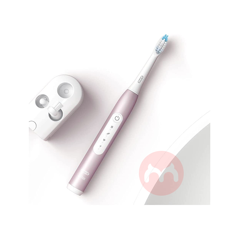 BRAUN 德國博朗oral-b Pulsonic Slim Luxe 4900 電動牙刷兩隻裝黑/玫瑰金 海外本土原版