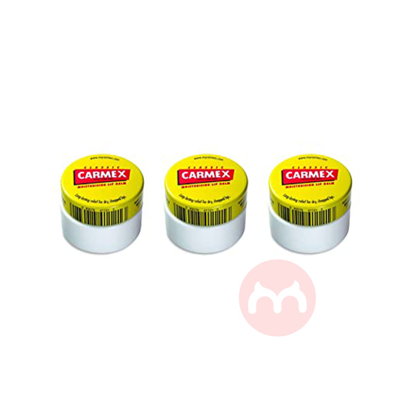 Carmex 美國小蜜缇罐裝經典潤唇膏3件套（3 x 8.4 毫升） 海外本土原版